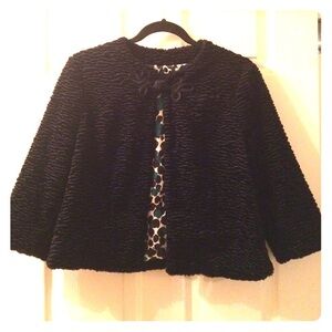 Behnaz Sarafpour faux lambs fur jacket NWOT